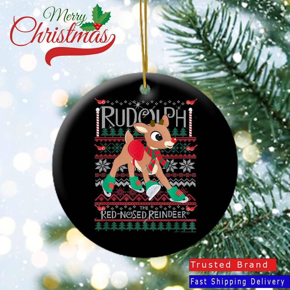 Rudolph The Red Nosed Reindeer Christmas Ugly 2022 Ornament
