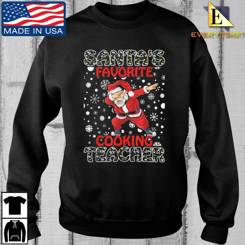 Santa Favorite Cooking Teacher Cooking Christmas Sweater