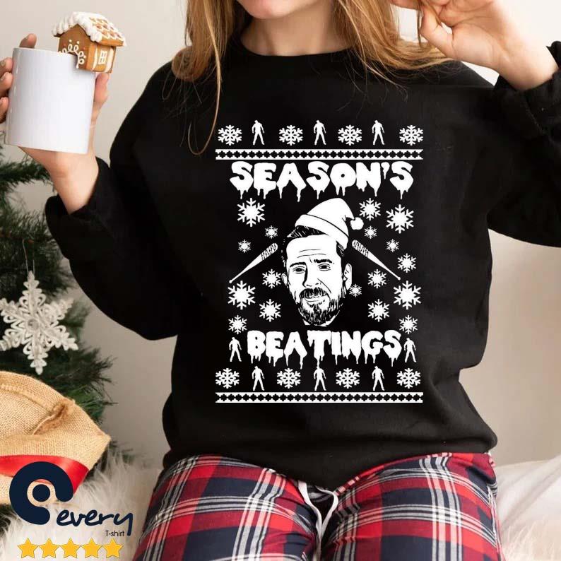 Santa Season's Beatings Negan Ugly Christmas Sweater