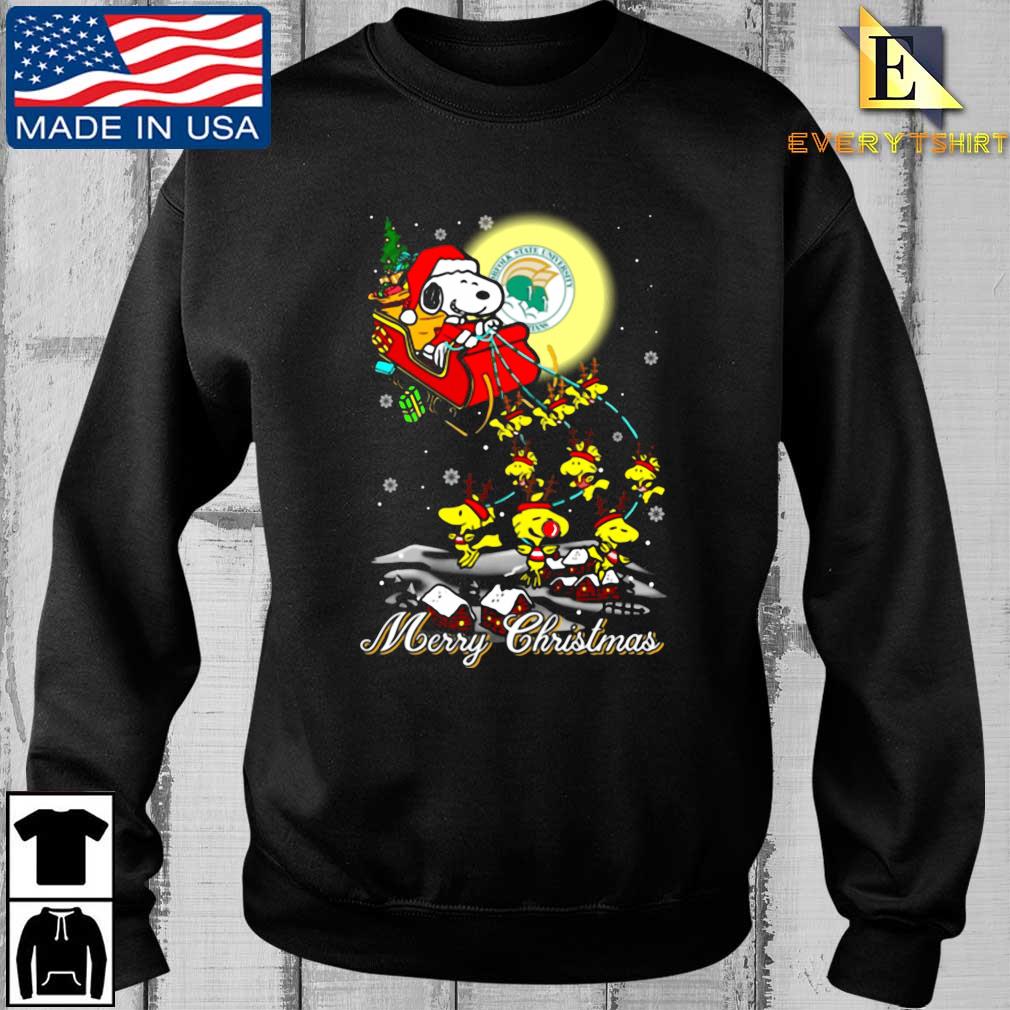 Santa Snoopy And Woodstock Norfolk State Spartans Christmas Sweaters