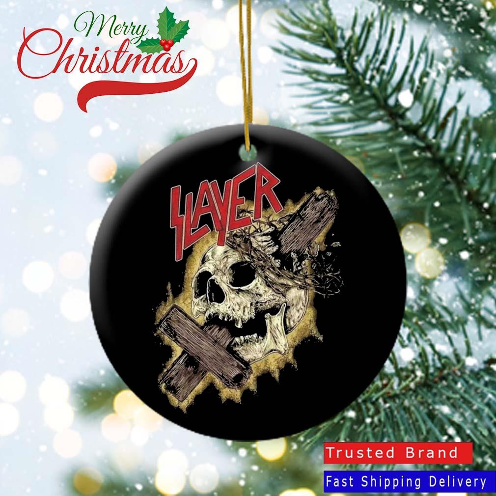 Skull And The Cross The Slayer Band Music Ornament