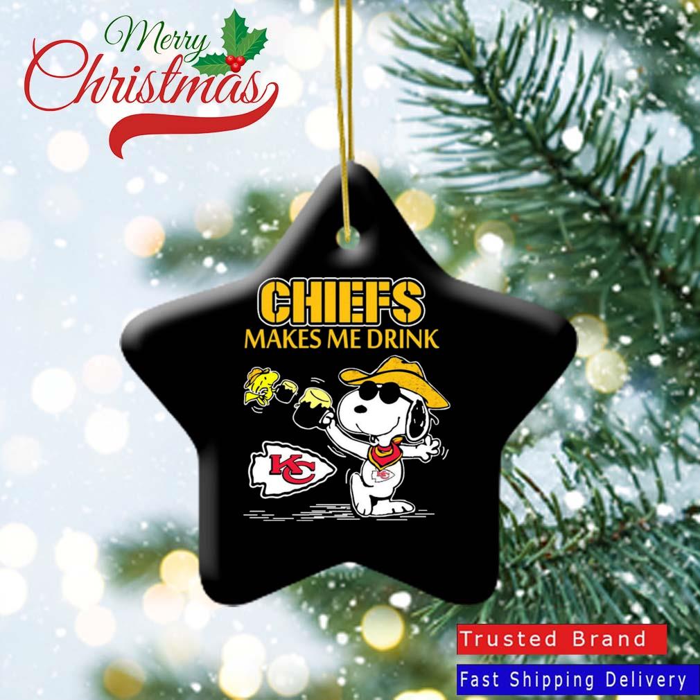 The Kansas City Chiefs Joe Cool And Woodstock Snoopy Christmas Shirt