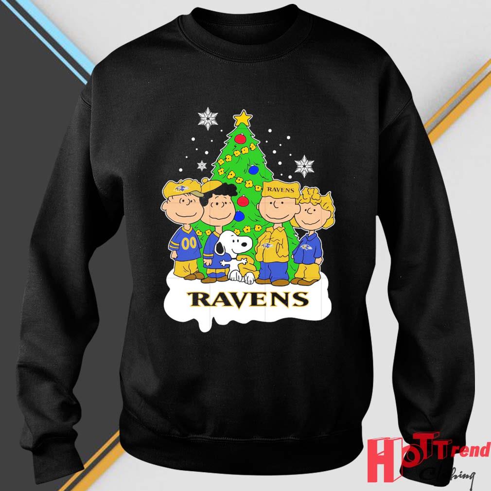 Snoopy The Peanuts Baltimore Ravens Christmas 2022 Sweater