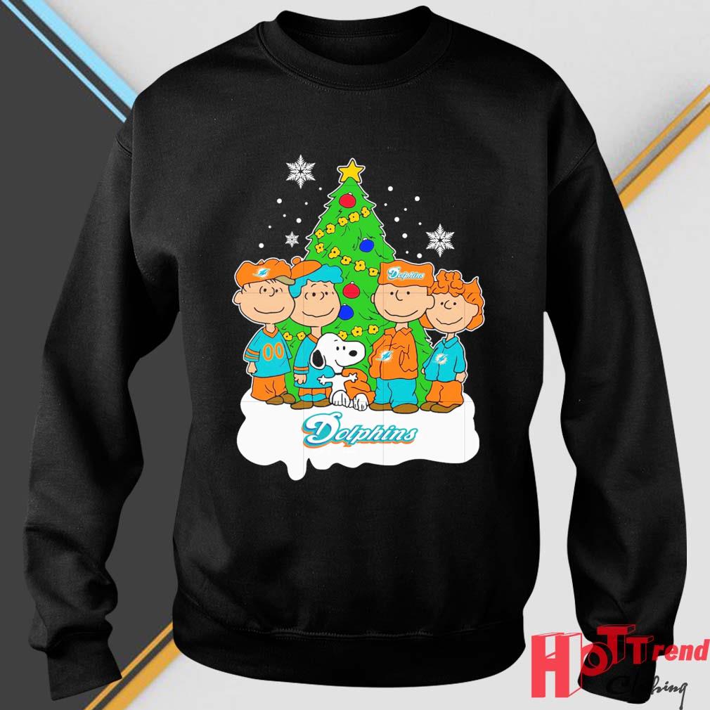 Snoopy The Peanuts Miami Dolphins Christmas 2022 Sweater
