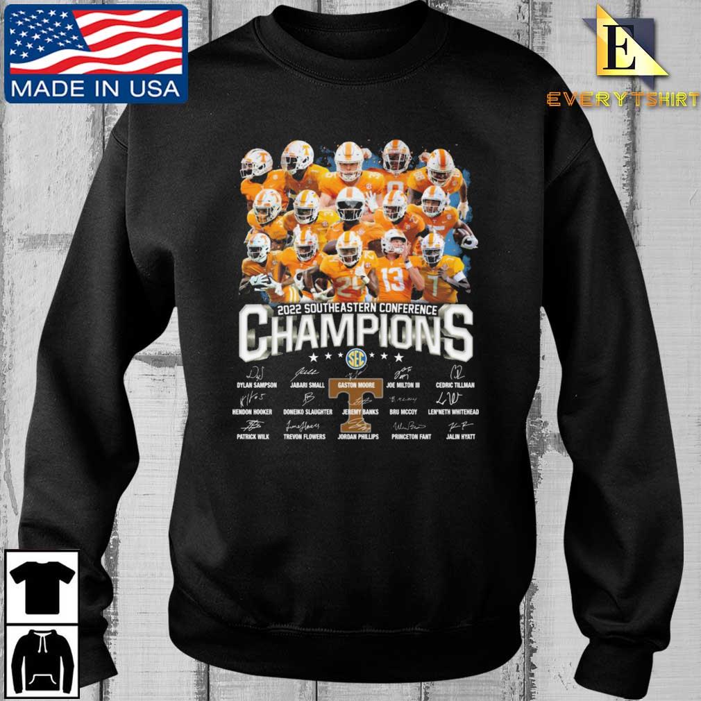 Tennessee Volunteers 2022 Southeastern Conference Champions Signatures shirt