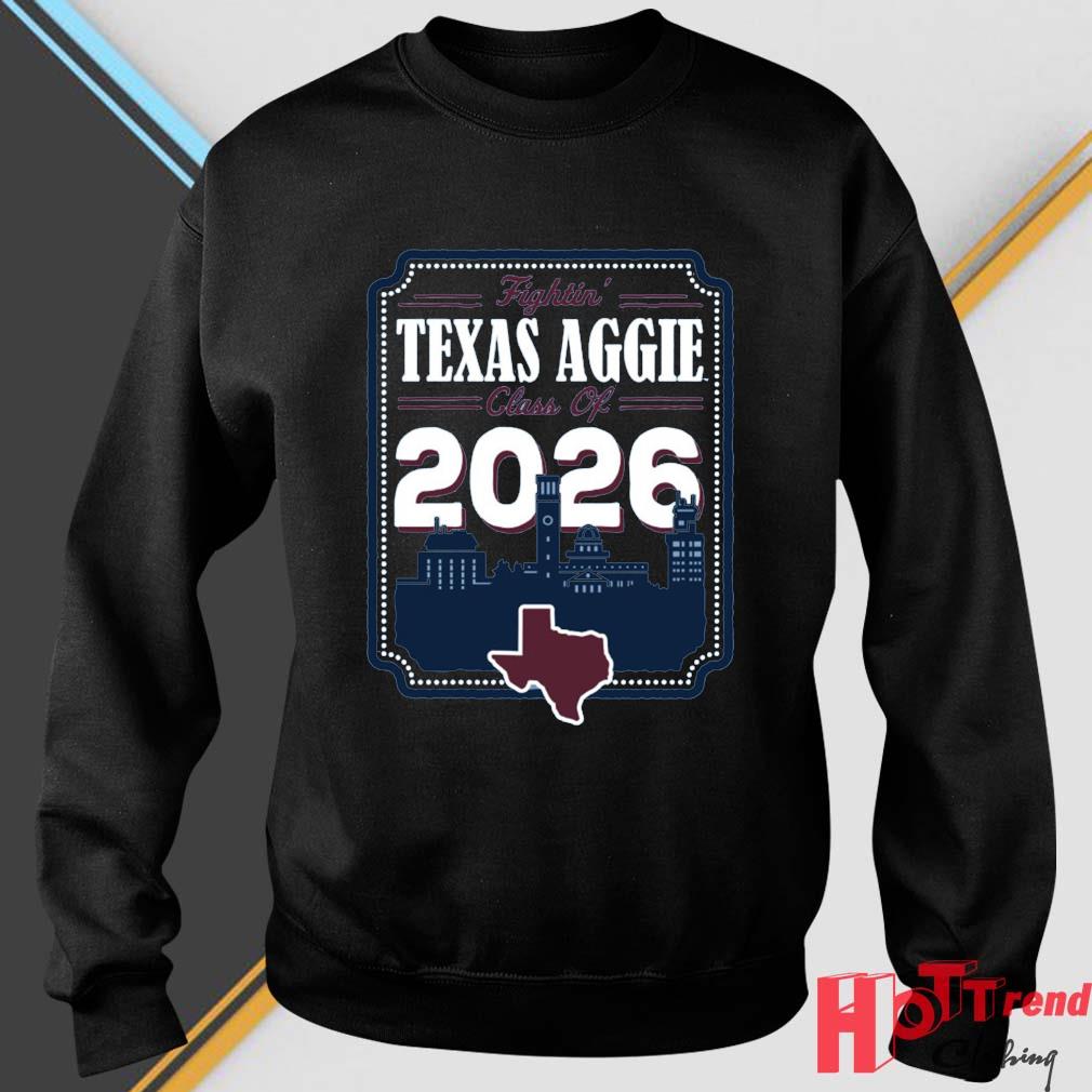 Texas A&M Aggies Class Of 2026 Skyline Comfort Shirt