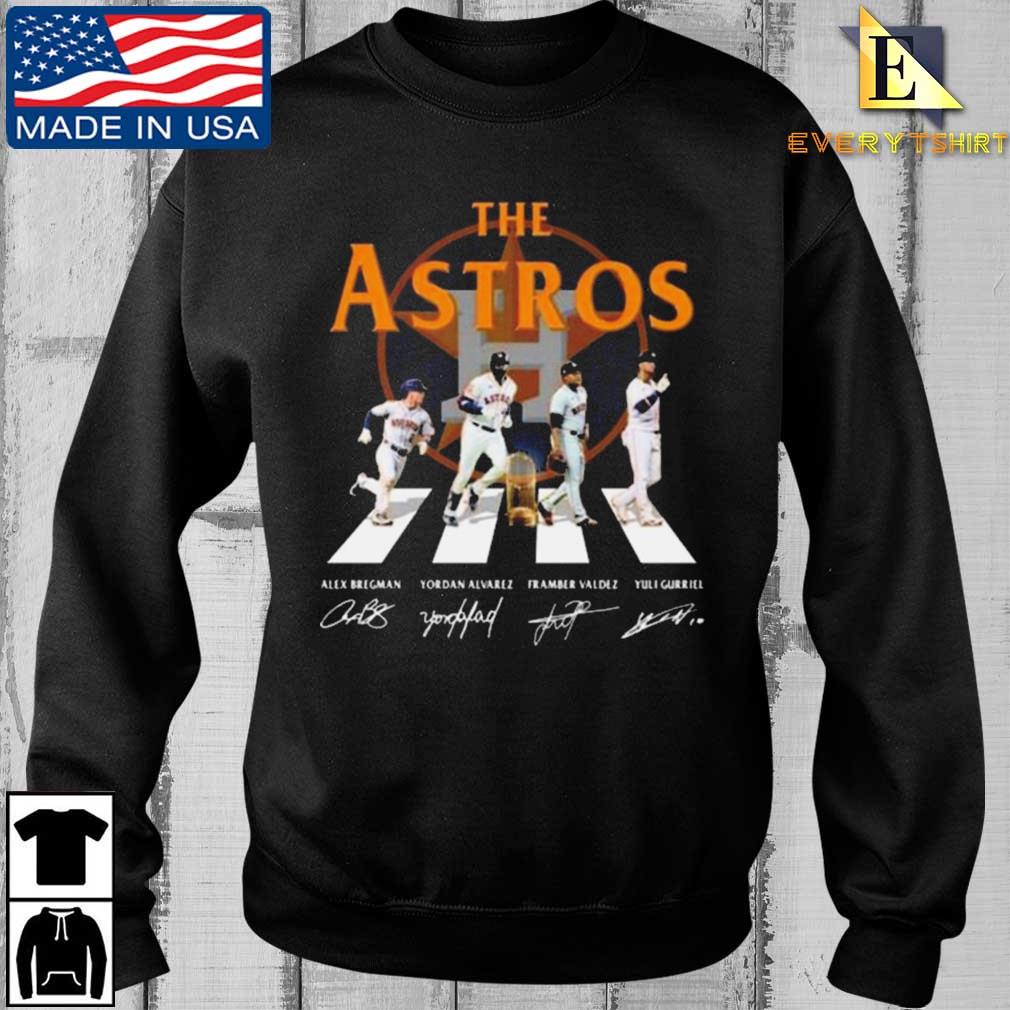 The Houston Astros Abbey Road Alex Bregman Yordan Alvarez signatures 2022 shirt