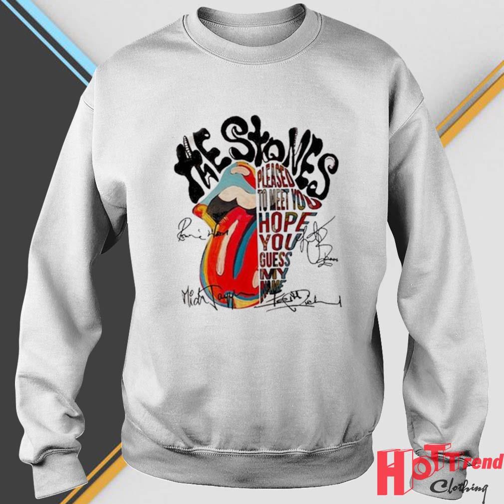The Rolling Stones Pleased To Meet You Hope You Guess My Name Signature Shirt