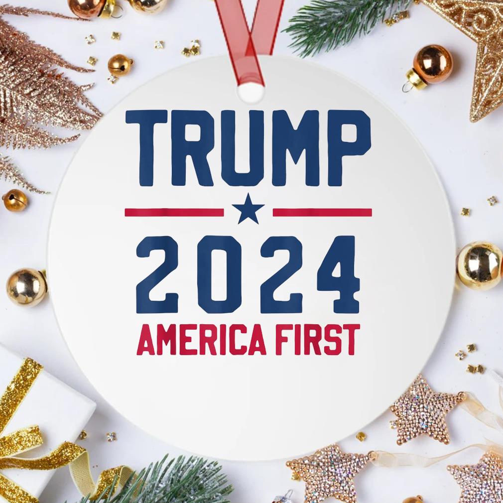 Trump 2024 America First Pro Trump Ornament