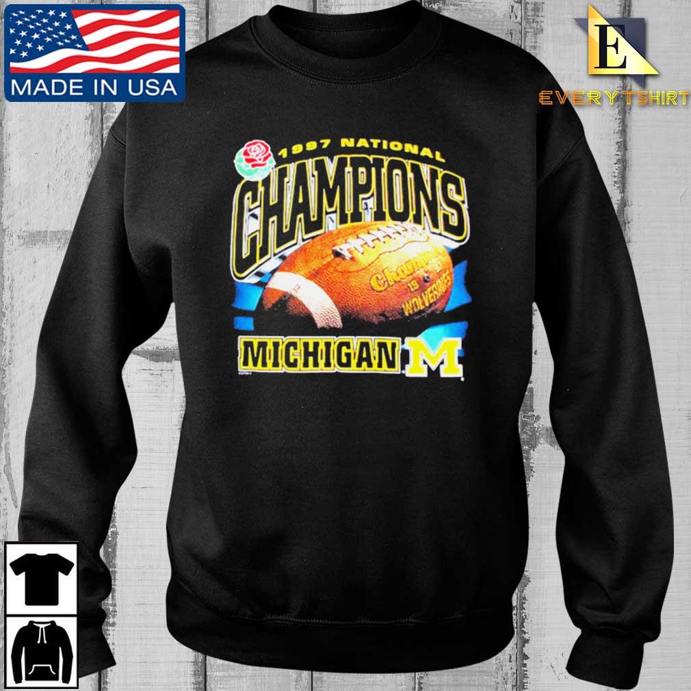 University Of Michigan 1997 National Champions With Schedule Nutmeg shirt