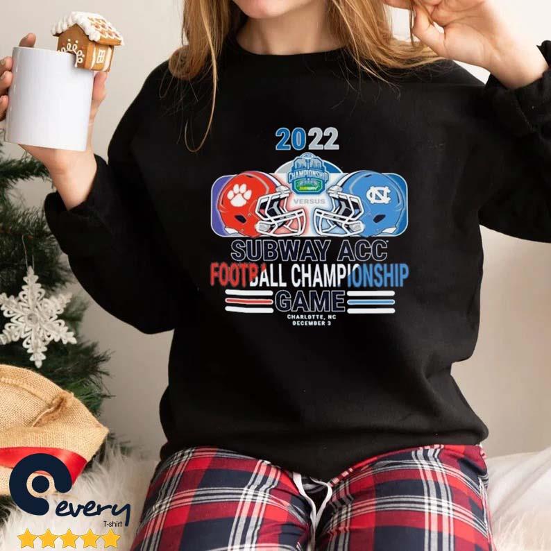 2022 Subway ACC Football Championship Game Clemson Vs North Carolina Football Shirt
