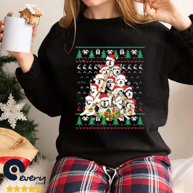 Alaskan Malamute Christmas Dog Lover Shirt Ugly Sweater