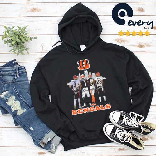 The Bengals Tee Higgins Joe Mixon Ja'marr Chase Joe Burrow Abbey Road  Signatures Shirt, hoodie, sweater, long sleeve and tank top