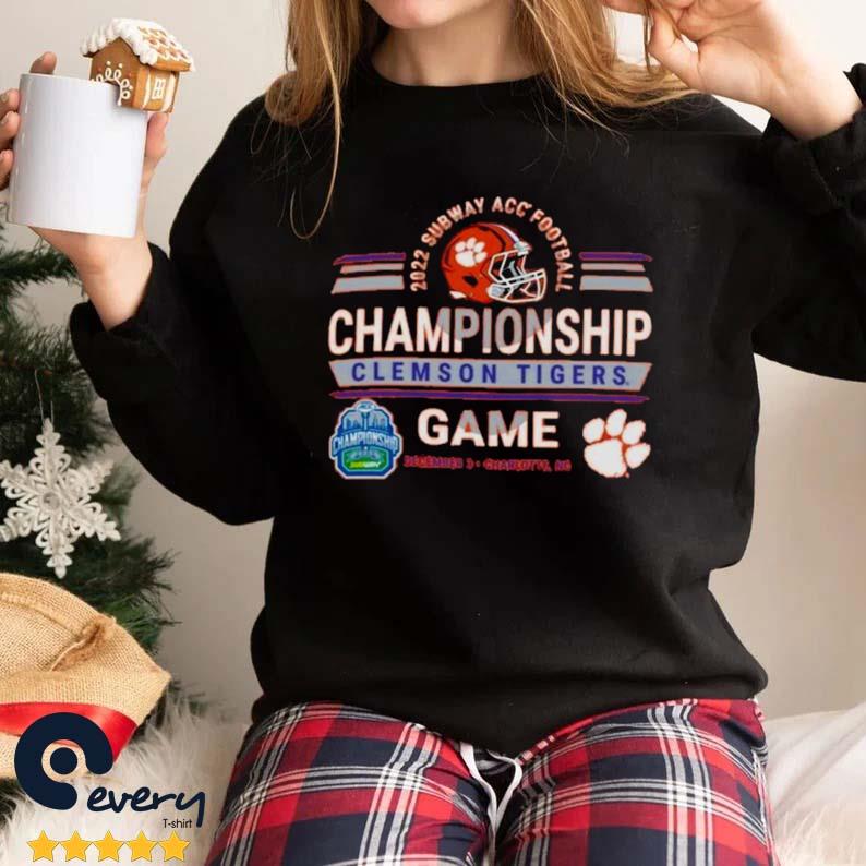 Clemson Tigers Subway Atlantic Coast Conference Football Championship Game 2022 Shirt