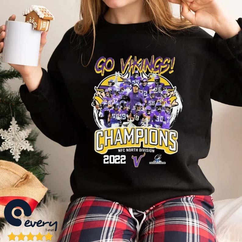 Go Minnesota Vikings Nfc North Division Champions 2022 Mug, hoodie