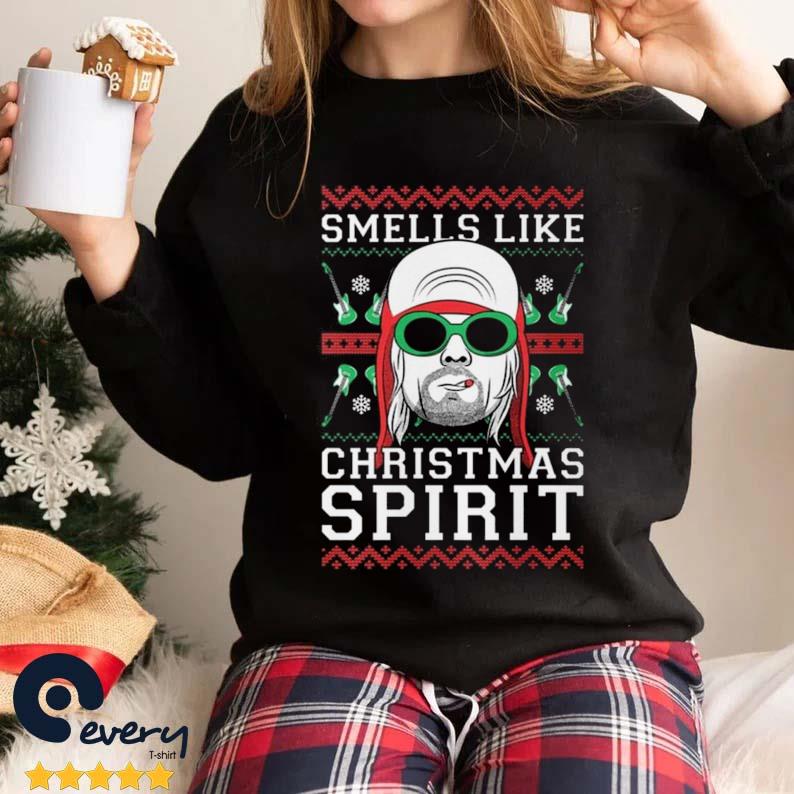 Kurt Cobain Grunge Smells Like Christmas Spirit Sweater