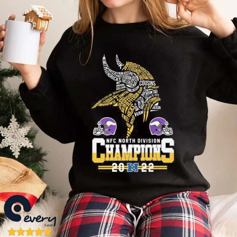 Skol Vikings 2022 NFC North Division Champions Minnesota Vikings 2008-2022  shirt, hoodie, sweater, long sleeve and tank top