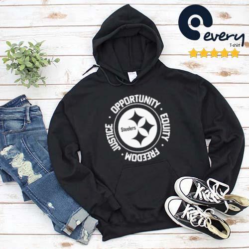 Nfl Inspire Change Opportunity Equality Freedom Justice Steelers shirt,  hoodie, sweatshirt and long sleeve