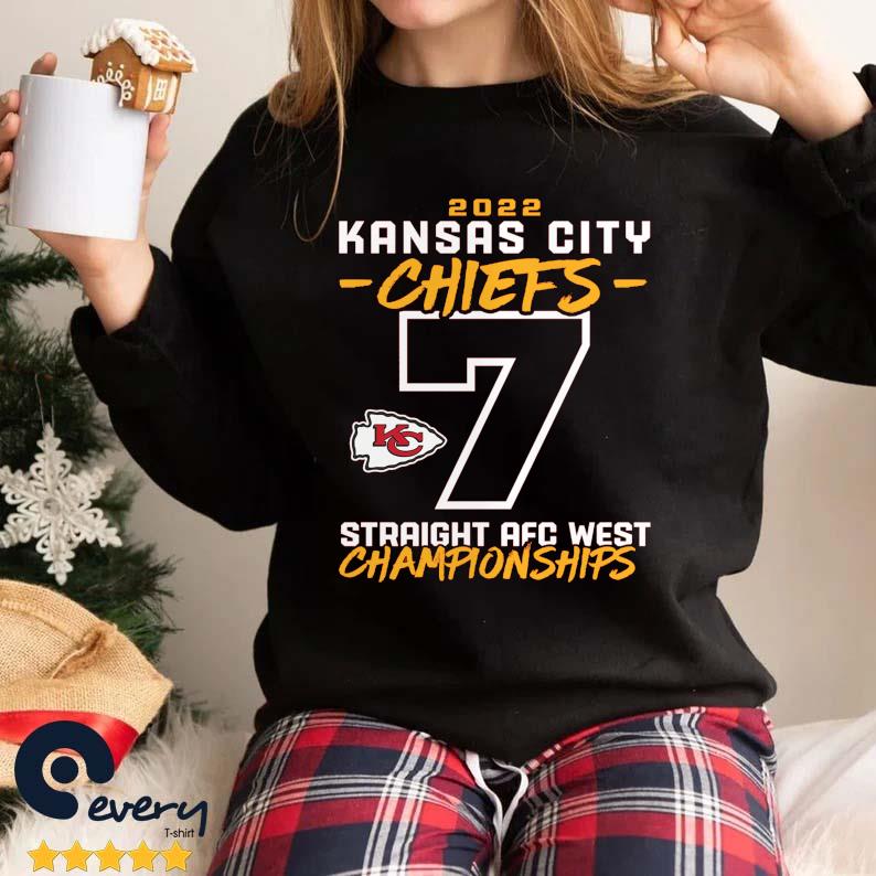 Official Kansas city Chiefs football team 2022 afc west division champions  shirt, hoodie, sweater, long sleeve and tank top