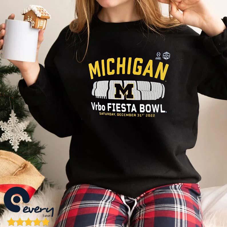Official Michigan Wolverines College Football Playoff 2022 Fiesta Bowl Gameday Stadium Shirt