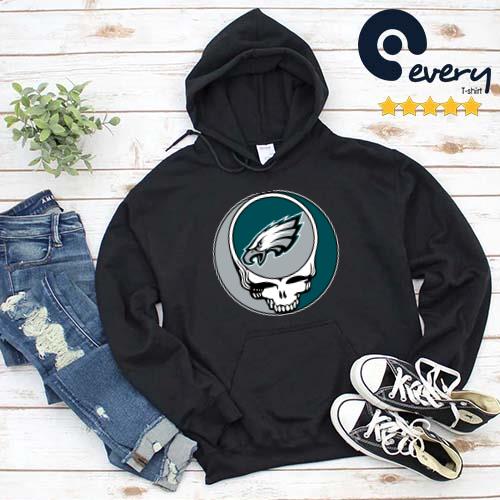 Philadelphia Eagles Nfl Team Skull Grateful Dead Shirt,Sweater, Hoodie, And  Long Sleeved, Ladies, Tank Top