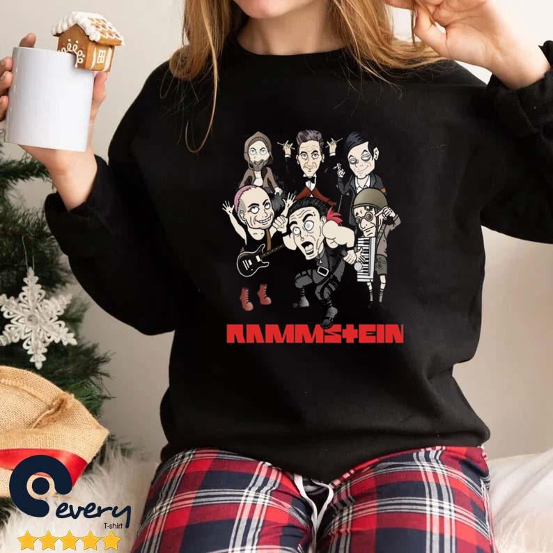 Rammstein Band Cartoon Characters Vintage Shirt