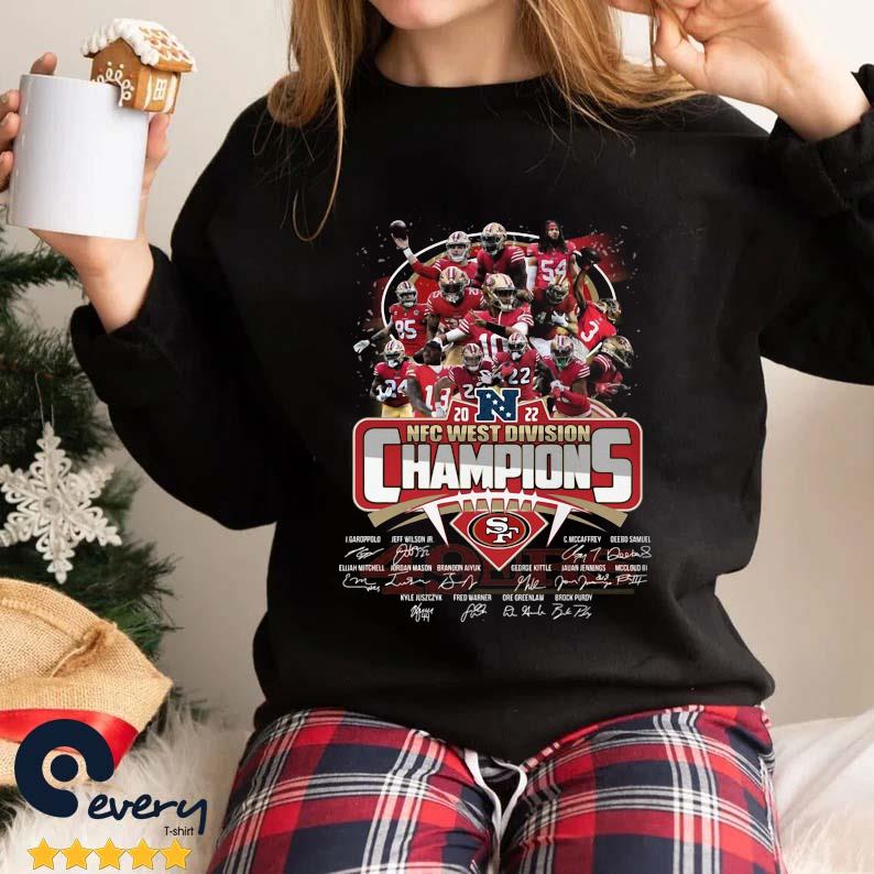 2022 NFC West Champions San Francisco 49ers signature logo shirt, hoodie,  sweater, long sleeve and tank top