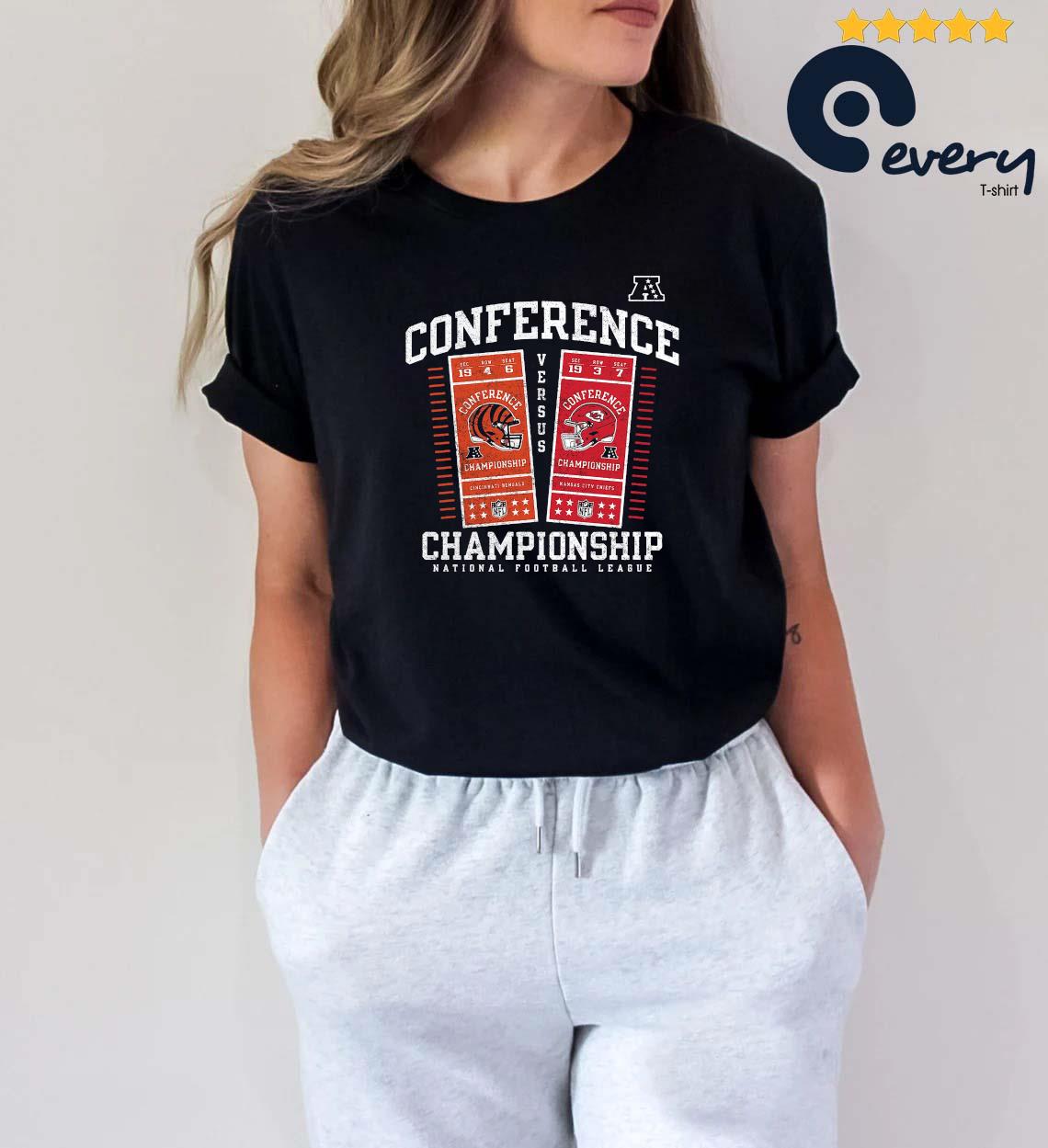 Kansas City Chiefs vs Cincinnati Bengals 2022 AFC Championship Ticket  shirt, hoodie, sweater, long sleeve and tank top