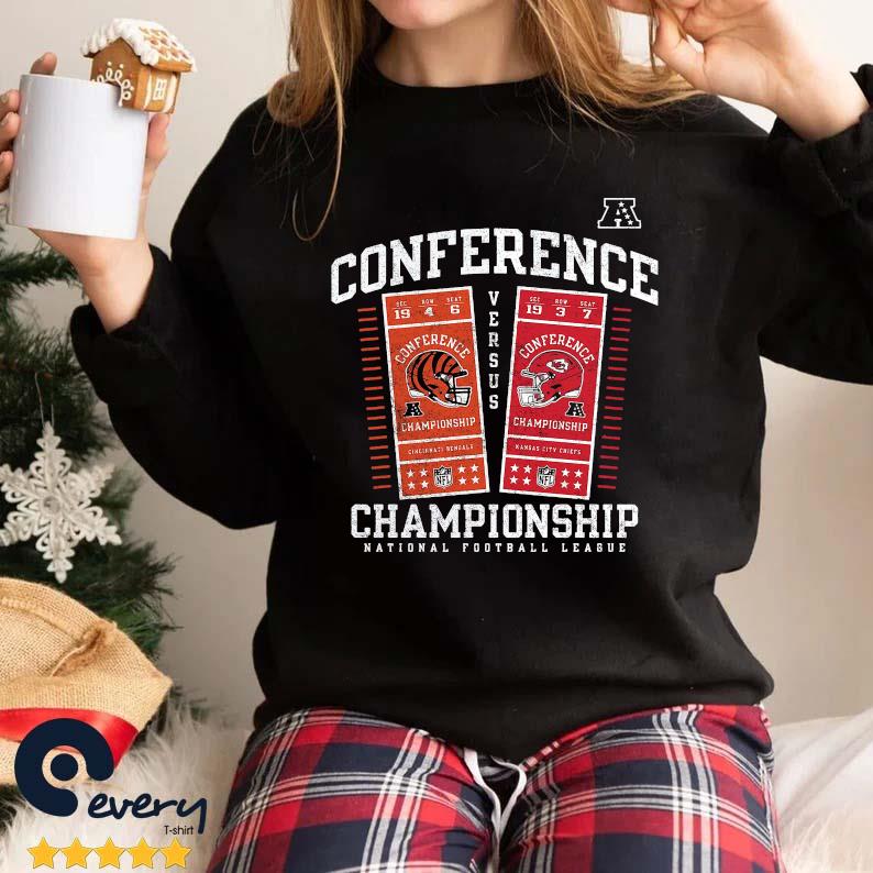 Cincinnati Bengals vs. Kansas City Chiefs 2023 AFC Championship Ticket  Exchange T-Shirt, hoodie, sweater, long sleeve and tank top