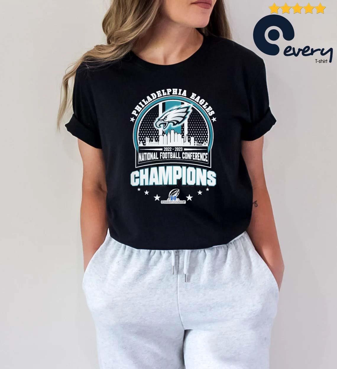 Super Bowl LVII Philadelphia Eagles 2023 National Football Conference  Champions Signatures shirt, hoodie, sweater, long sleeve and tank top