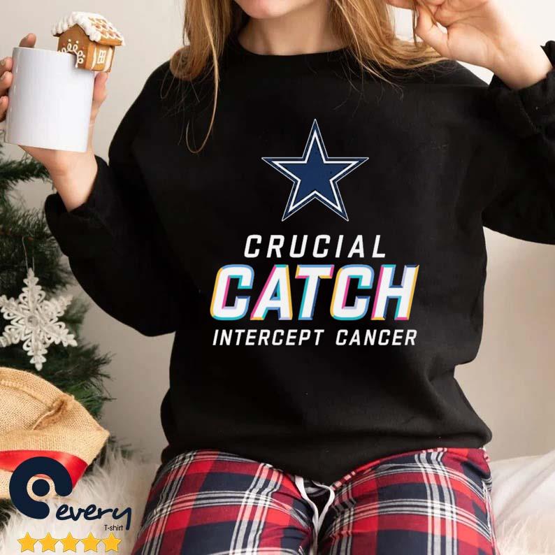 New York Giants 2022 Nfl Intercept Cancer Crucial Catch Therma Performance  Pullover Hoodie T-shirt Long