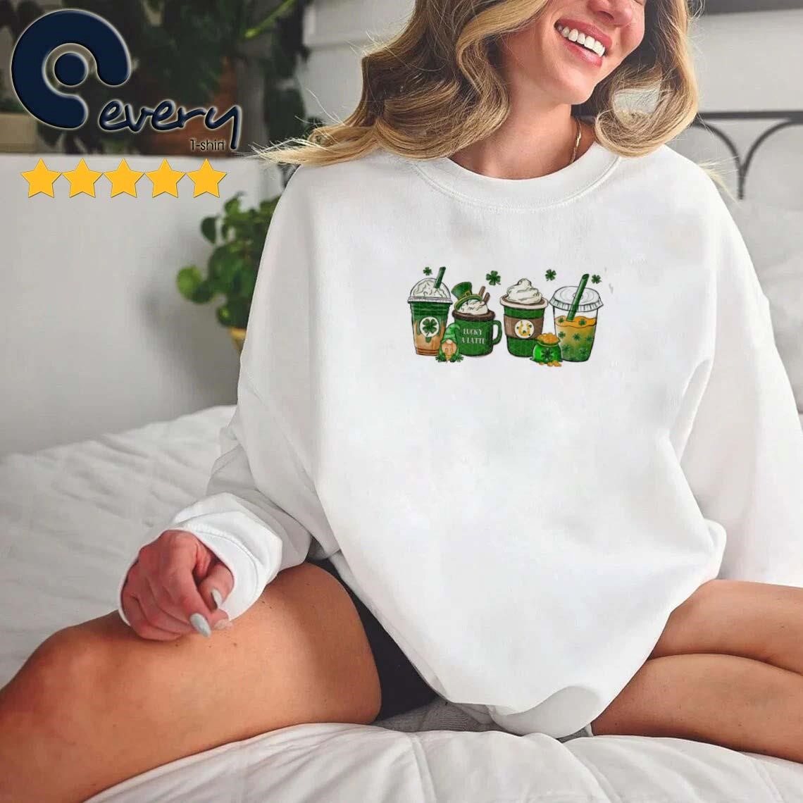 A Lucky Latte Coffee St Patrick's Day 2023 Shirt
