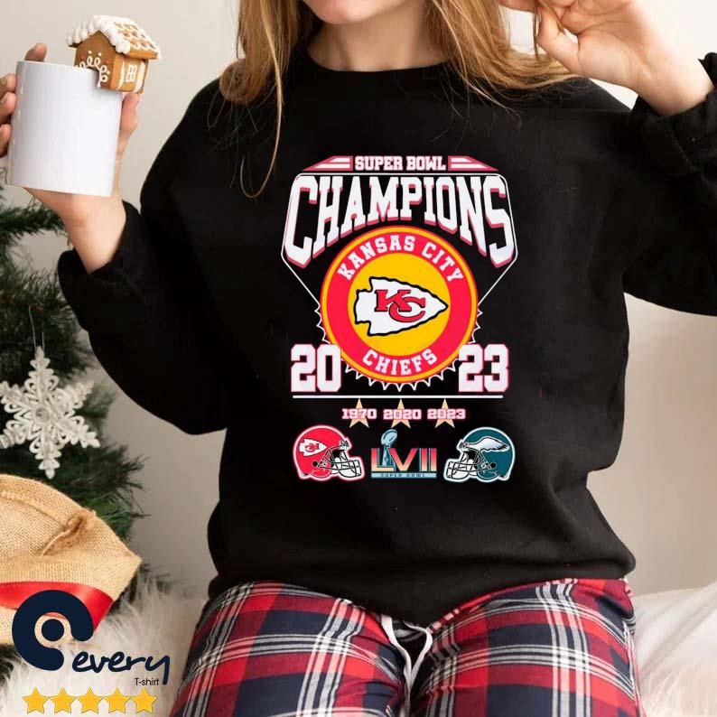 Three Time Super Bowl Champions 1970 2020 2023 Kansas City Chiefs shirt,  hoodie, sweater, long sleeve and tank top