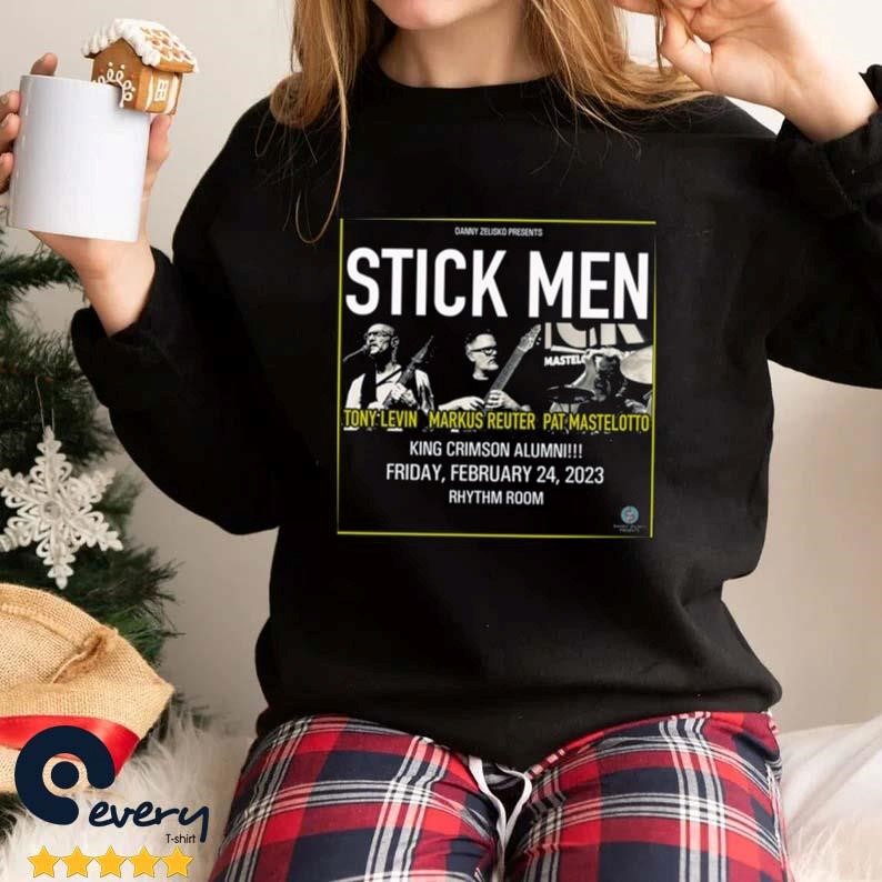 Tony Levin Stick Men T Shirt 2023 New Tour Shirt