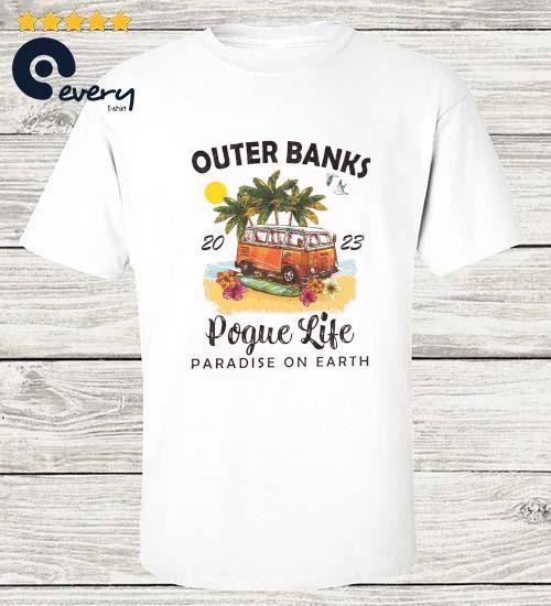 Vintage Outer Banks Pogue Life 2023 Paradise On Earth Shirt