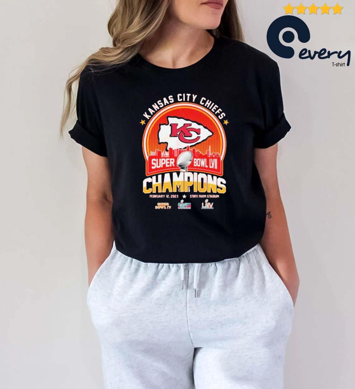 FREE shipping Kansas City Chiefs LVII 2023 super bowl champions shirt,  Unisex tee, hoodie, sweater, v-neck and tank top