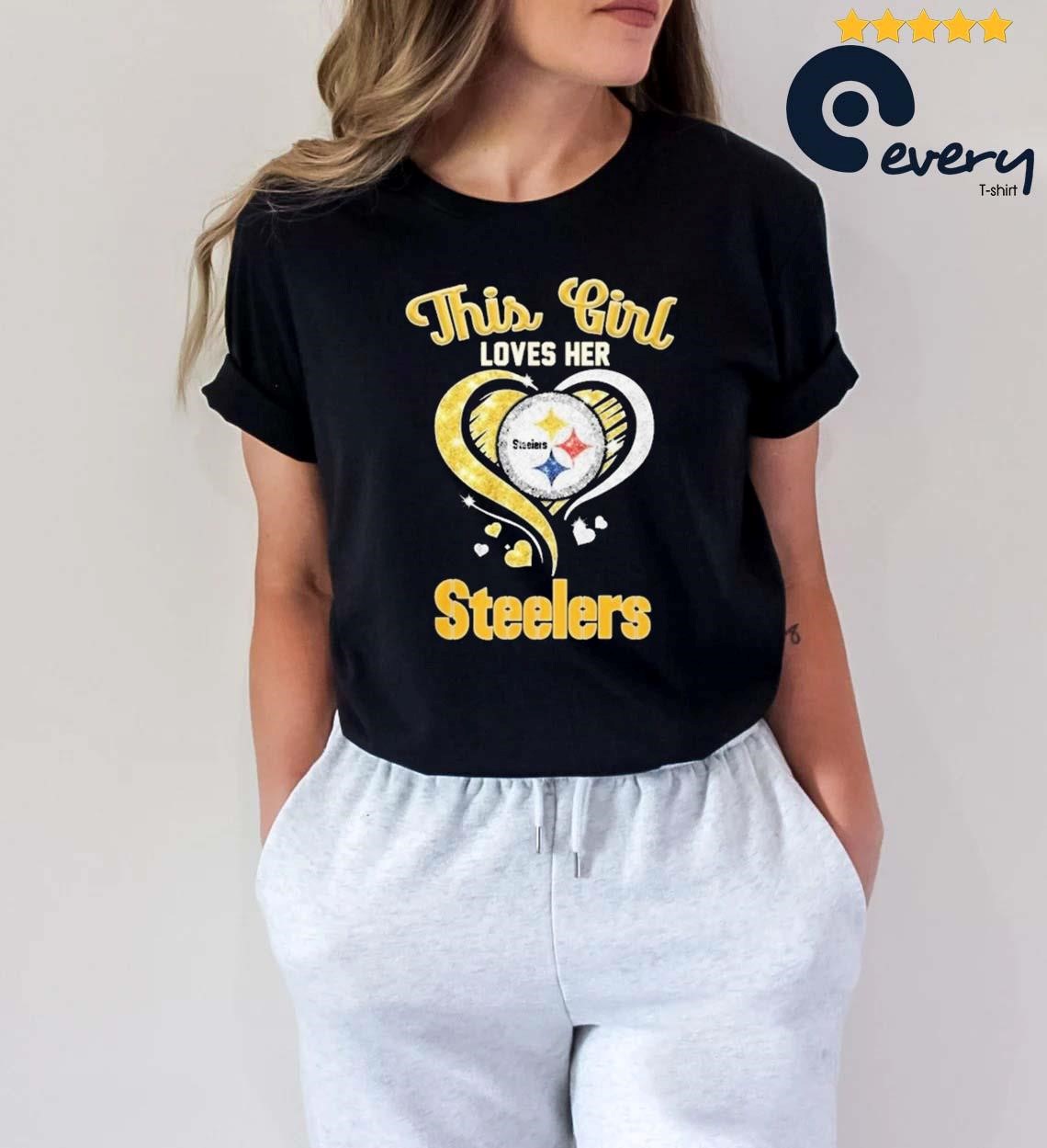 Steelers Women's Giii Trophy Short Sleeve T-Shirt - XL