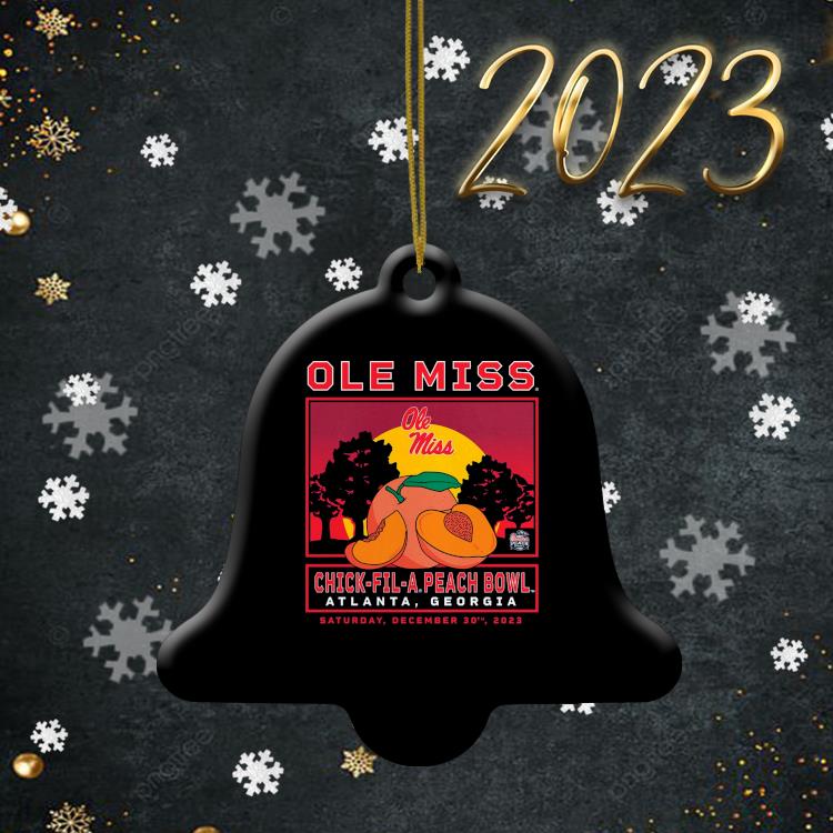 Ole Miss Rebels 2023 Chick-fil-A Peach Bowl ornament, hoodie