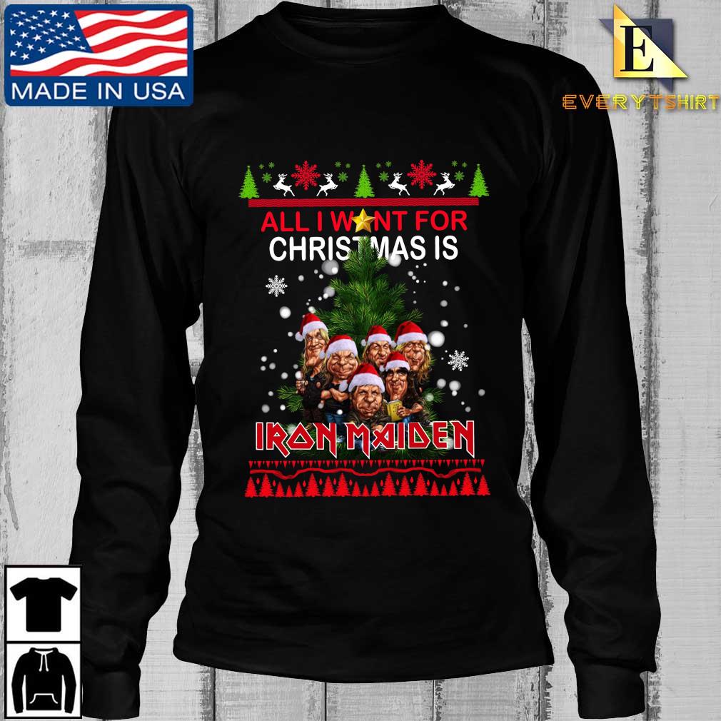 All I want for Christmas is Iron Maiden Ugly Christmas sweater, hoodie ...